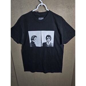 Elvis Presley Mugshot Graphic T Shirt Adult Large Black NWT Licensed Tee